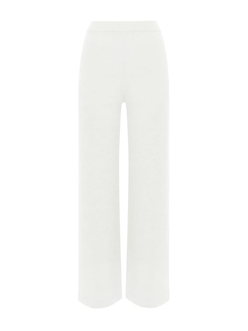 Pantalone epopea in lana bianco MAX MARA LEISURE | 2426336038600001